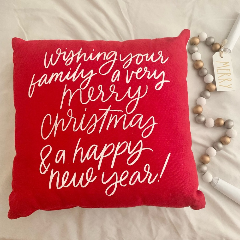 Christmas Decor Bundle - Pillow and garland